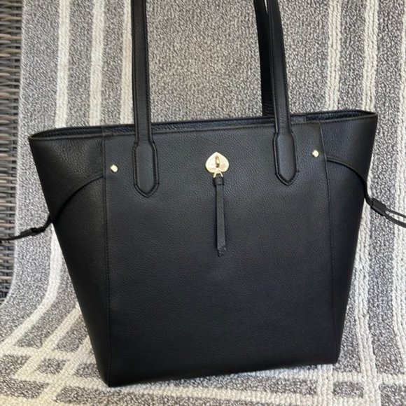 kate spade Handbags - Kate Spade Marti Large Tote Pebbled Leather Black